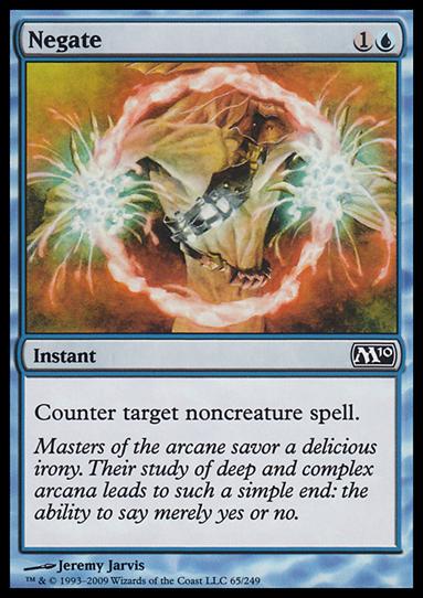 Magic the Gathering: 2010 Core Set (Base Set) card 65 Negate