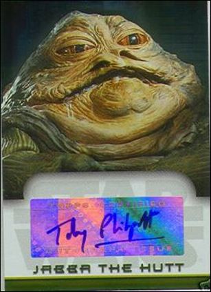 Star Wars Evolution Update Edition (Autograph Subset) card 9 Toby Philpott - Jabba the Hutt 1/250