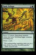 Magic the Gathering: Dissension (Base Set) card 85 Flash Foliage