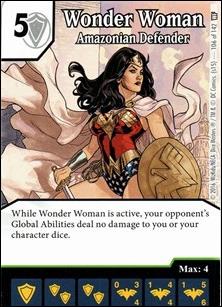 DC Comics Dice Masters World's Finest card 106 Wonder Woman: Amazonian Defender 