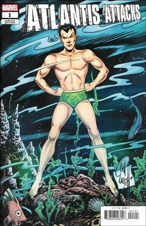 Atlantis Attacks issue 1-C Bill Everett 1:25 Hidden Gem Cover 