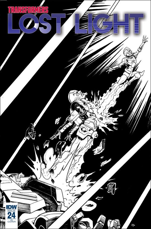 Transformers: Lost Light issue 24-C Nick Roche 1:10 Black & White Cover