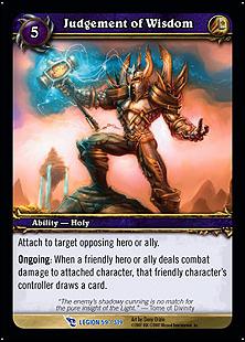 World of Warcraft: March of the Legion (Base Set) card 59 Judgement of Wisdom