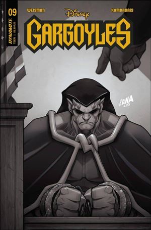 Gargoyles (2022) issue 9-H David Nakayama 1:10 B&W Cover