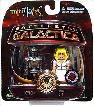 Battlestar Galactica Minimates figure 3-B Cylon and Kobol Six 