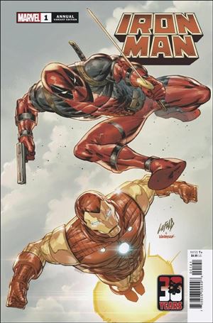 Iron Man Annual (2021) issue 1-D Rob Liefeld Deadpool Nerdy 30 Cover