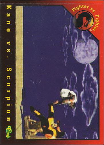 Mortal Kombat (Base Set) card 29 Kano vs. Scorpion