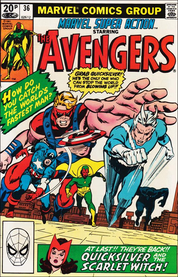 Marvel Super Action (1977) issue 36-B UK Price Cover
