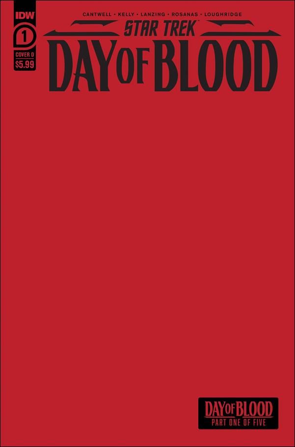 Star Trek: Day of Blood issue 1-D Blank/Sketch Cover