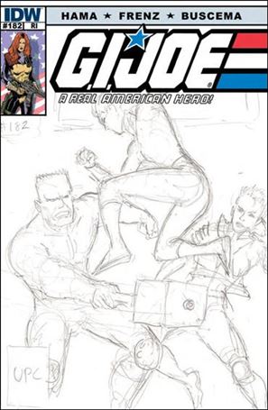 G.I. Joe: A Real American Hero issue 182-B Larry Hama 1:10 Sketch Cover