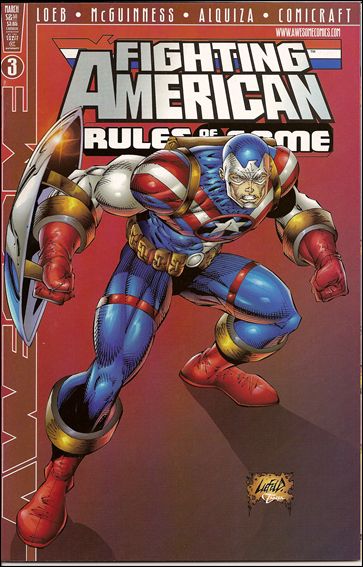 Fighting American: Rules of the Game issue 3-B Rob Liefeld Cover