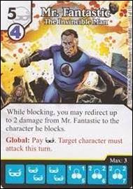 Marvel Dice Masters Avengers vs. X-Men  card 113 Mr. Fantastic: The Invincible Man