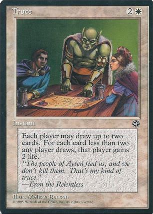 Magic the Gathering: Homelands (Base Set) card 20 Truce
