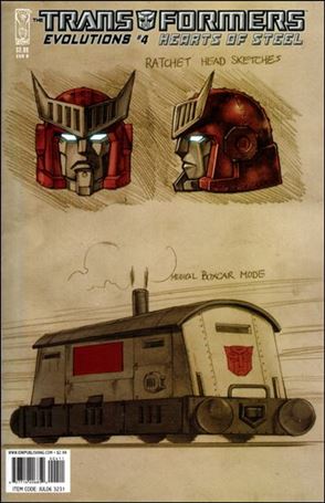 Transformers: Evolutions issue 4-B Ratchet Design Cover