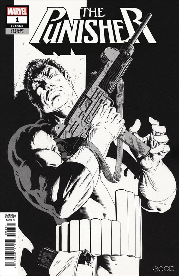 Punisher (2018) issue 1-G Mike Zeck 1:500 Hidden Gem B&W Cover
