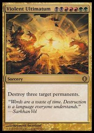Magic the Gathering: Shards of Alara (Base Set) card 206 Violent Ultimatum