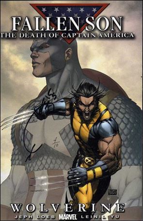 Fallen Son: The Death of Captain America issue 1-D DF Michael Turner Cvr (Signed by Joe Quesada) 1/10