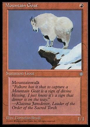 Magic the Gathering: Ice Age (Base Set) card 203 Mountain Goat