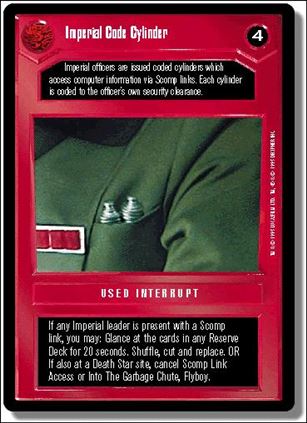 Star Wars: Premiere Limited (Base Set) card 112 Imperial Code Cylinder