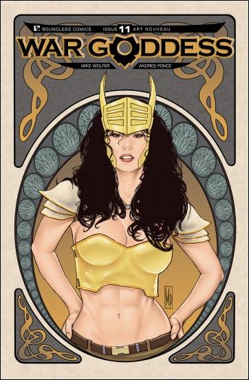 War Goddess issue 11-D Art Noveau Cover