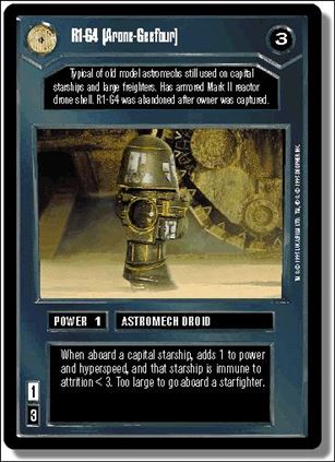 Star Wars: Premiere Limited (Base Set) card 20 R1-G4 [Arone-Geefour]