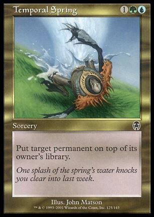 Magic the Gathering: Apocalypse (Base Set) card 125 Temporal Spring