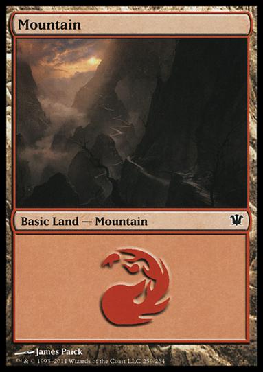 Magic the Gathering: Innistrad (Base Set) card 259 Mountain