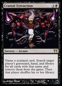 Magic the Gathering: Champions of Kamigawa (Base Set) card 105 Cranial Extraction