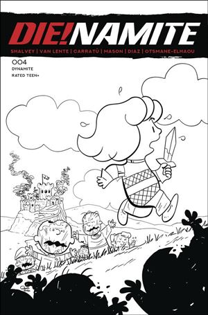 Die!namite issue 4-J Jacob Edgar 1:7 B&W 