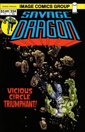 Savage Dragon (1993) issue 254-B Retro Trade Dress Cover