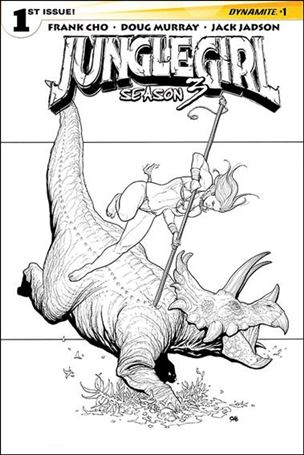 Jungle Girl Season 3 issue 1-C Black & White Cover 1:10
