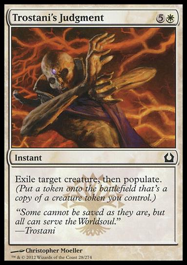 Magic the Gathering: Return to Ravnica (Base Set) card 28 Trostani's Judgement