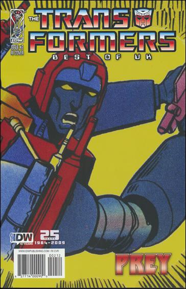 Transformers: Best of UK: Prey issue 3-B Retro 1:10 Cover