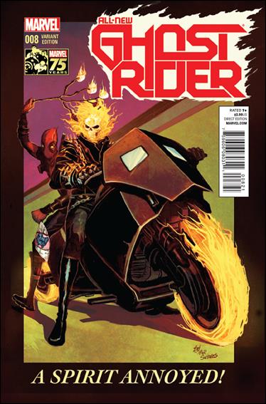 All-New Ghost Rider issue 8-B Mike Del Mundo 1:25 Deadpool 75th Annversary Cover