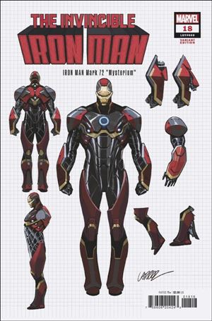 Invincible Iron Man (2022) issue 18-C Pepe Larraz Design 1:10 Cover