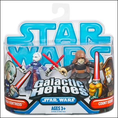 Star Wars: Galactic Heroes figure 69 Count Dooku and Asajj Ventress