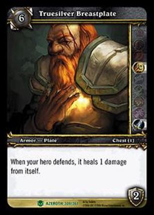 World of Warcraft: Heroes of Azeroth (Base Set) card 301 Truesilver Breastplate