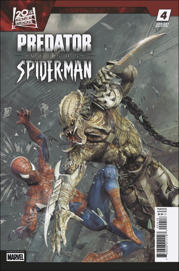 Predator vs. Spider-Man issue 4-C Björn Barends 1:25 Cover