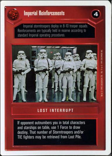 Star Wars: Premiere Unlimited (Base Set) card 81 Imperial Reinforcements