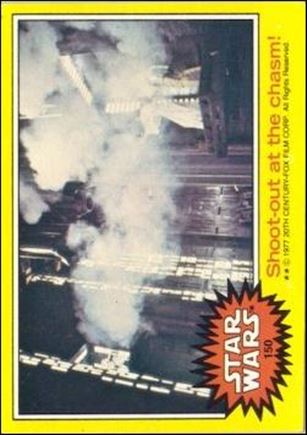Star Wars: Series 3 (Base Set) card 150 Shoot-out at the chasm!