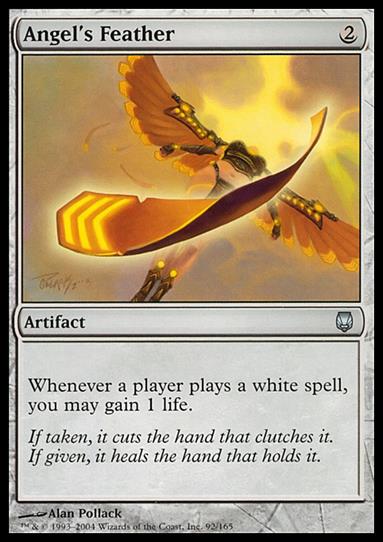 Magic the Gathering: Darksteel (Base Set) card 92 Angel's Feather