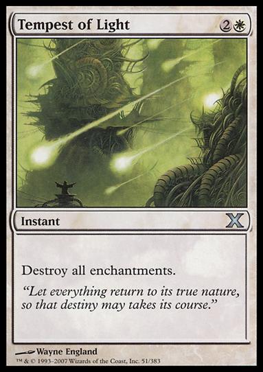 Magic the Gathering: 10th Edition (Base Set) card 51 Tempest of Light