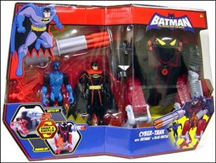 Batman: The Brave and the Bold (Vehicles) figure 3 Cybertank with Batman and Blue Beetle