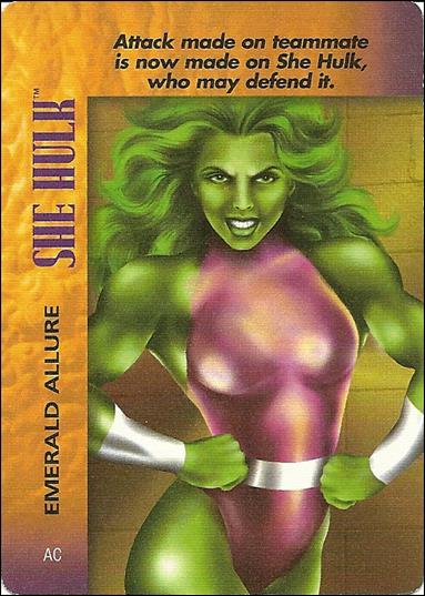 Marvel Overpower Powersurge (Base Set) card nn155 She Hulk: Emerald Allure