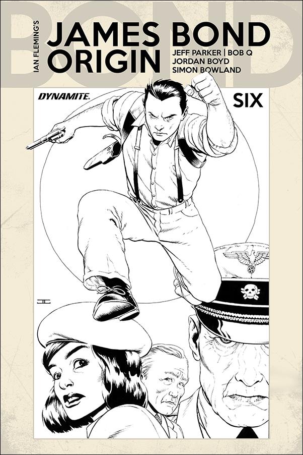 James Bond: Origin issue 6-F John Cassaday 1:10 Black & White Cover
