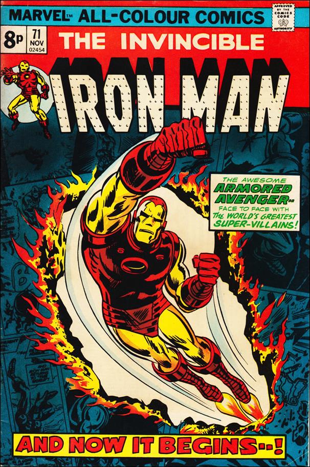 Iron Man (1968) issue 71-B UK Price Cover