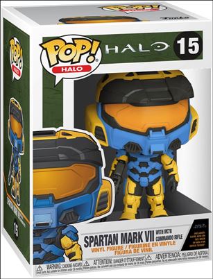 POP! Halo figure 15 Spartan Mark VII with VK78 Commando Rifle (Yellow)