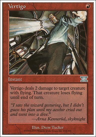 Magic the Gathering: 6th Edition (Base Set) card 212 Vertigo