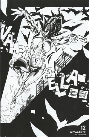 Vampirella (2019) issue 12-O Stephen Mooney 1:25 Black & White Cover