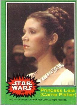 Star Wars: Series 4 (Base Set) card 221 Princess Leia (Carrie Fisher)